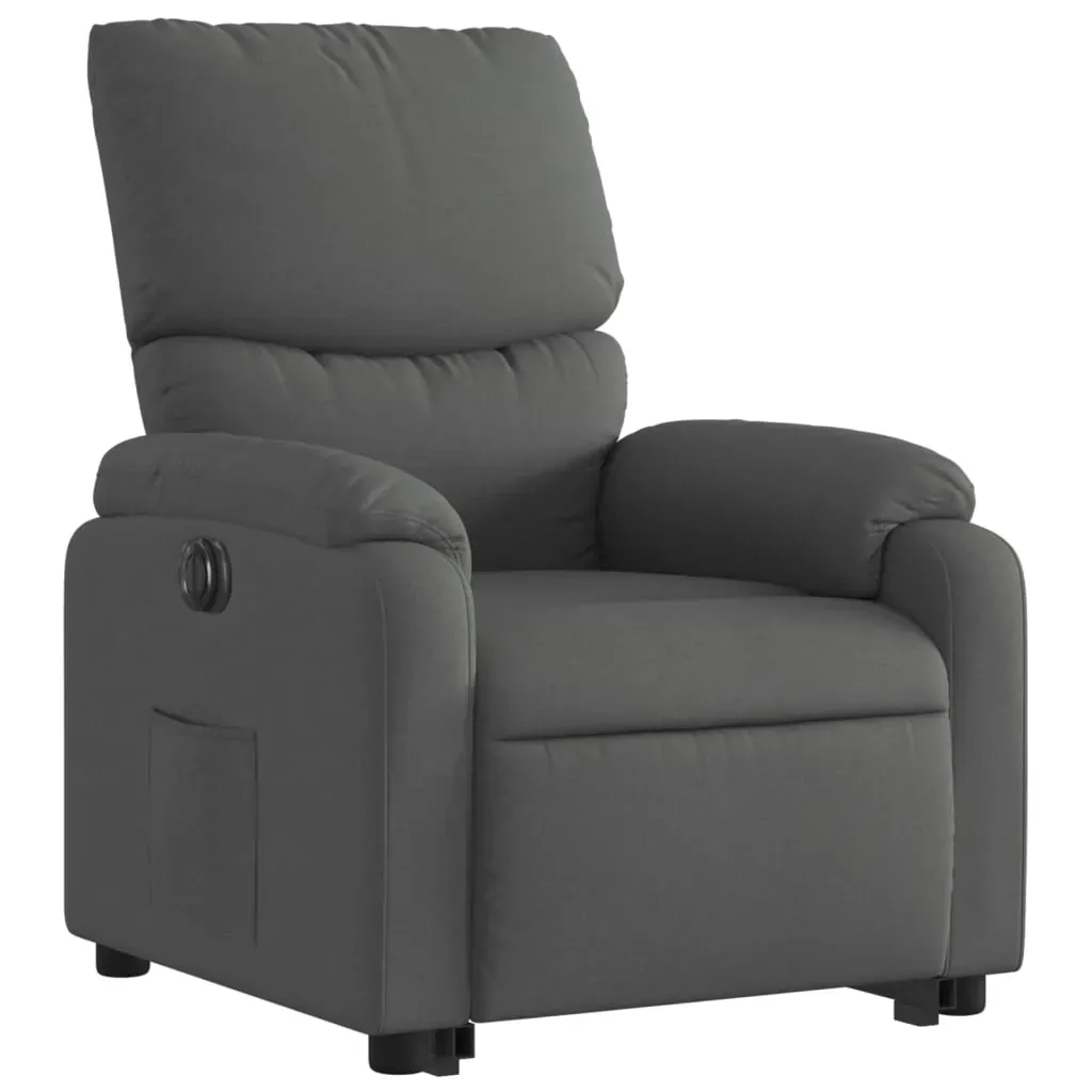 Electric Stand up Recliner Chair Dark Grey Fabric Price