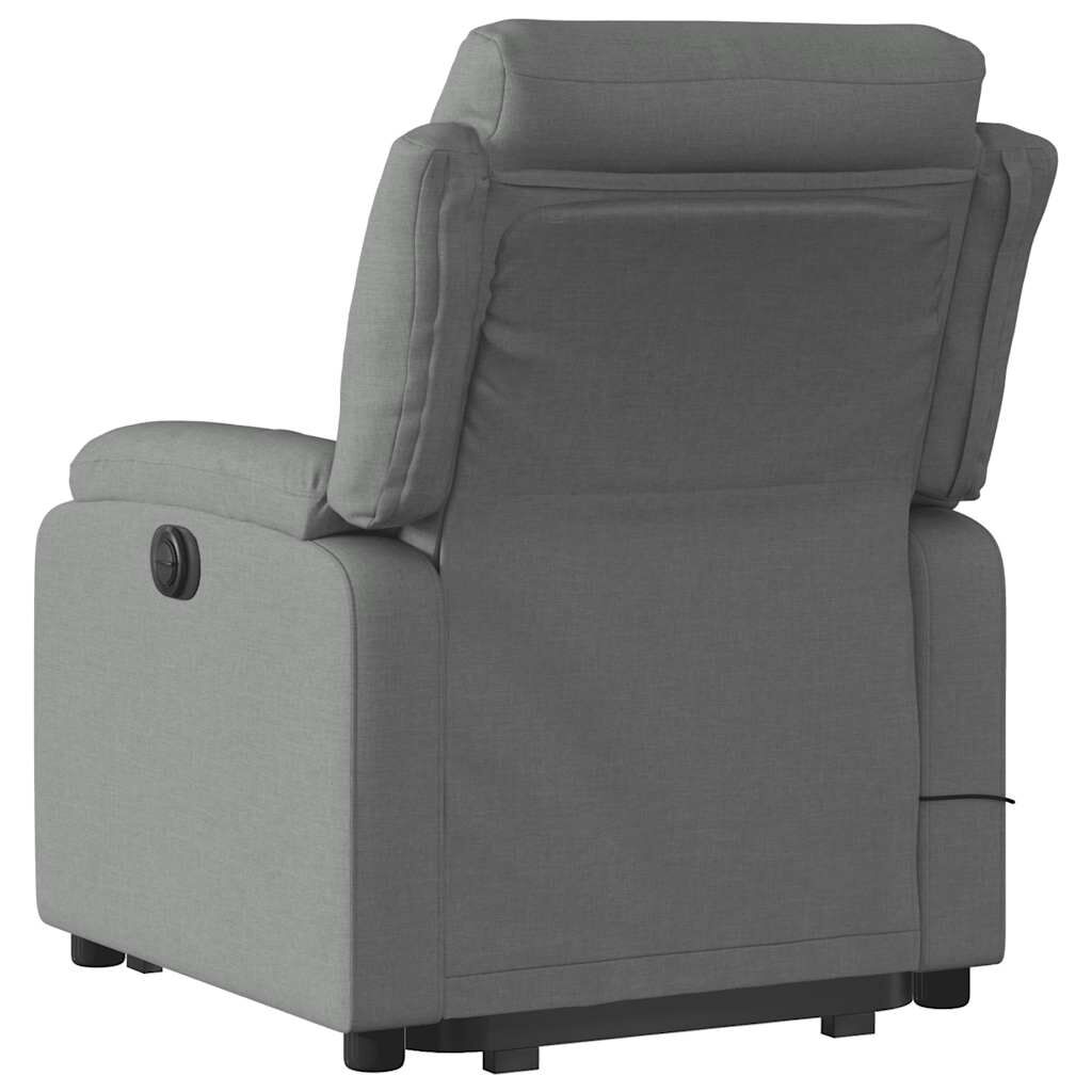 Stand up Massage Recliner Chair Dark Grey Fabric Price