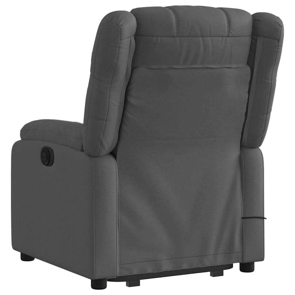 Stand up Massage Recliner Chair Dark Grey Fabric Price