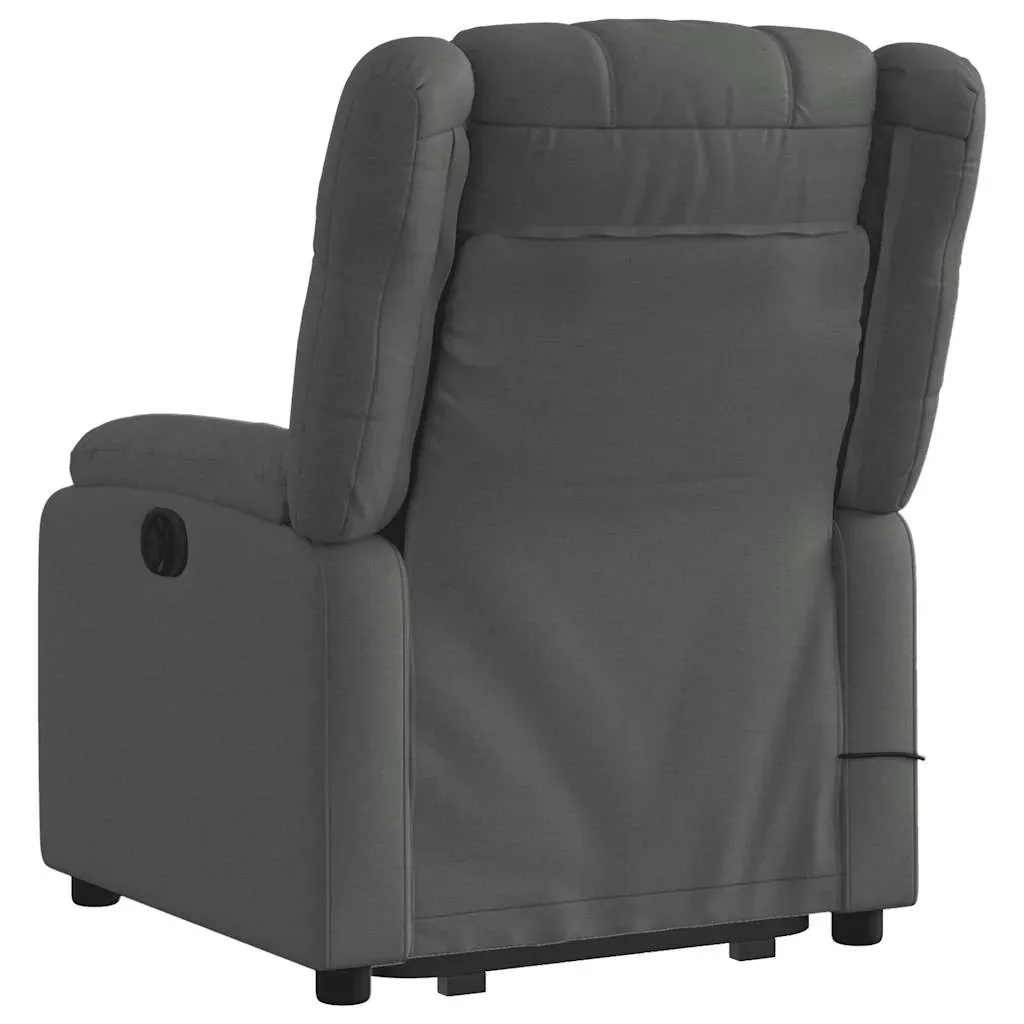 Electric Stand up Massage Recliner Chair Dark Grey Fabric Price