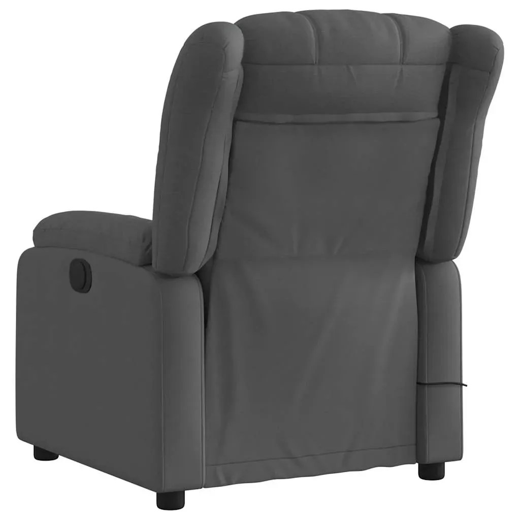 Electric Massage Recliner Chair Dark Grey Fabric Price