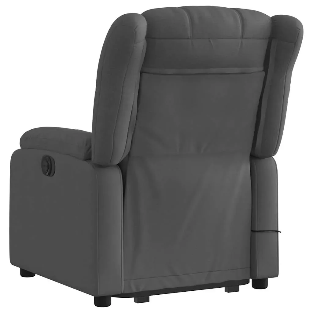 Electric Stand up Massage Recliner Chair Dark Grey Fabric Price