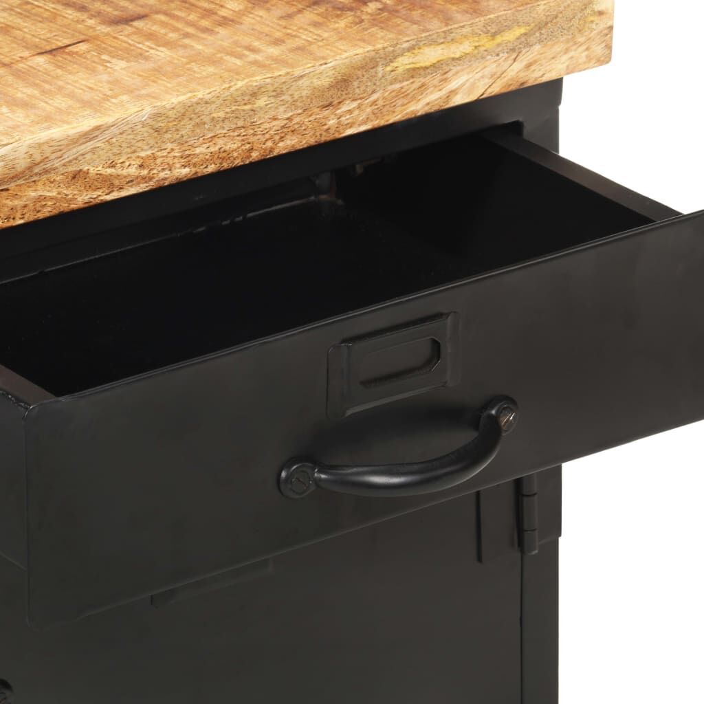 Bedside Cabinet 40x30x52 cm Rough Mango Wood Price