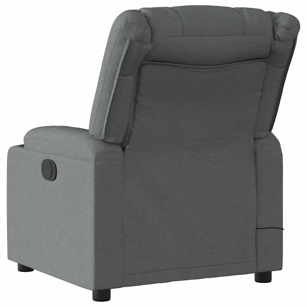 Electric Massage Recliner Chair Dark Grey Fabric Price