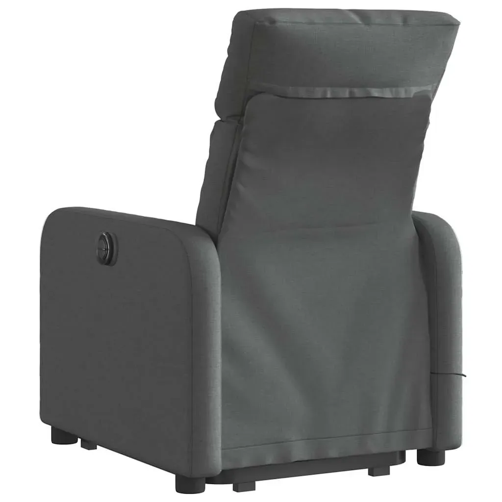 Stand up Massage Recliner Chair Dark Grey Fabric Price
