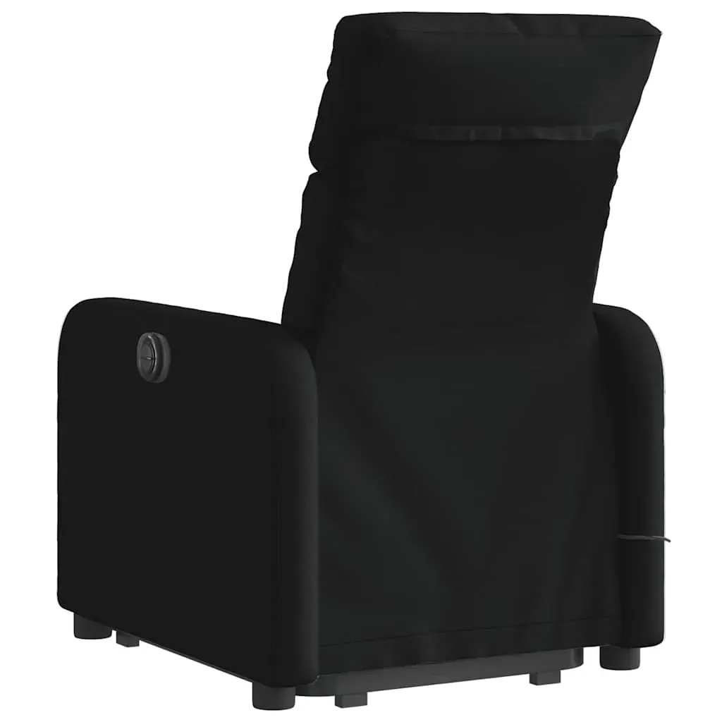 Stand up Massage Recliner Chair Black Fabric Price