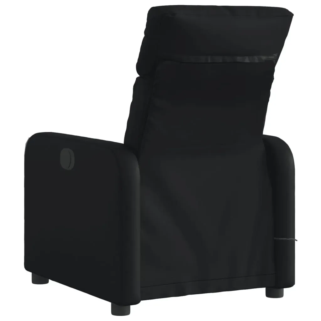 Electric Massage Recliner Chair Black Faux Leather Price