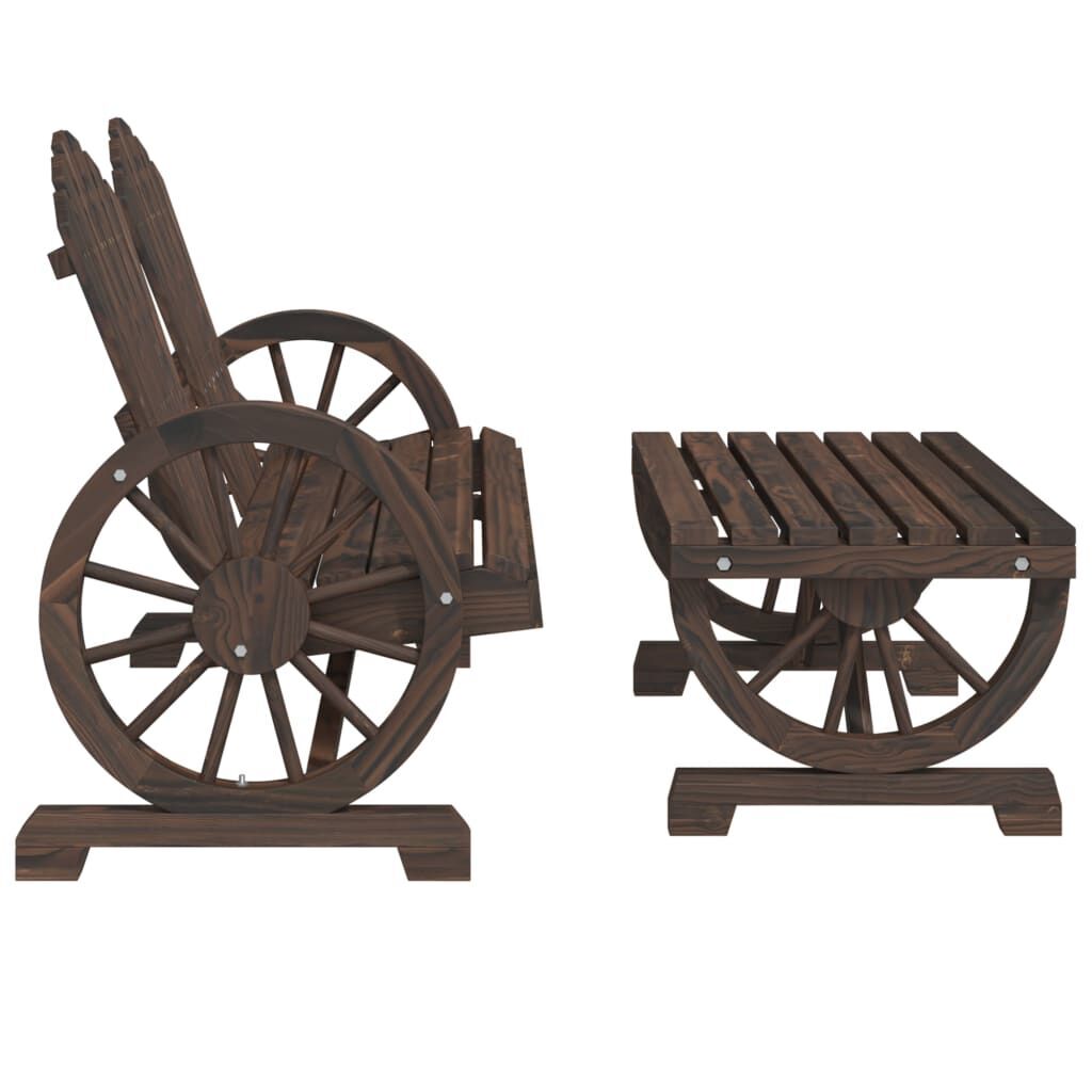 4 Piece Garden Lounge Set Solid Wood Fir Price