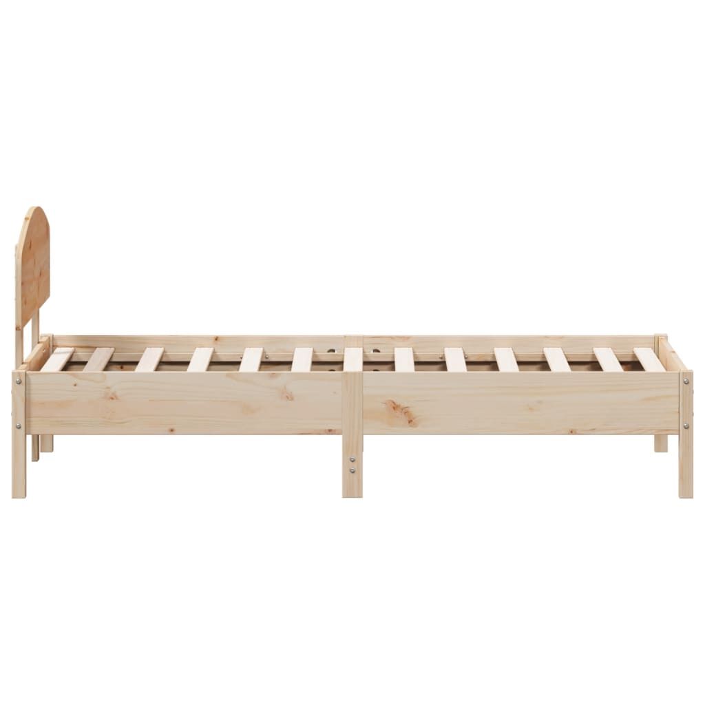 Bed Frame without Mattress 90x190 cm Solid Wood Pine Price