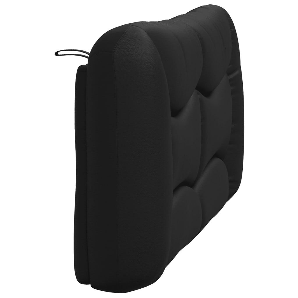 Headboard Cushion Black 137 cm Double Faux Leather Price