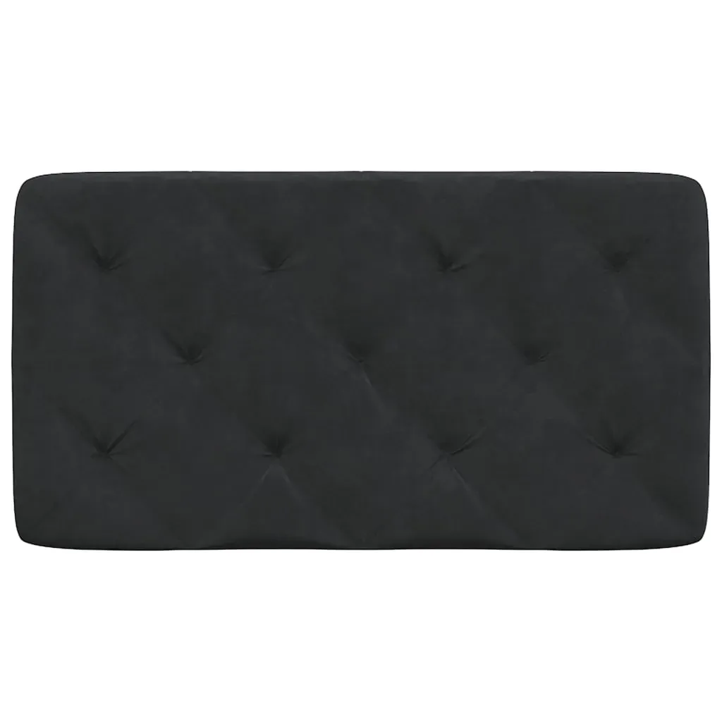 Headboard Cushion Black 90 cm Velvet Price