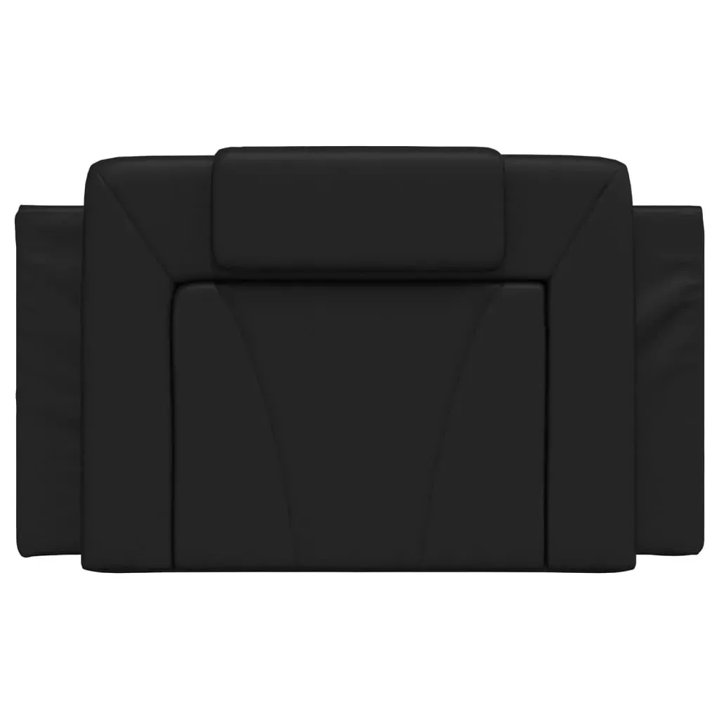 Headboard Cushion "Viana" Black 90 cm Faux Leather Price