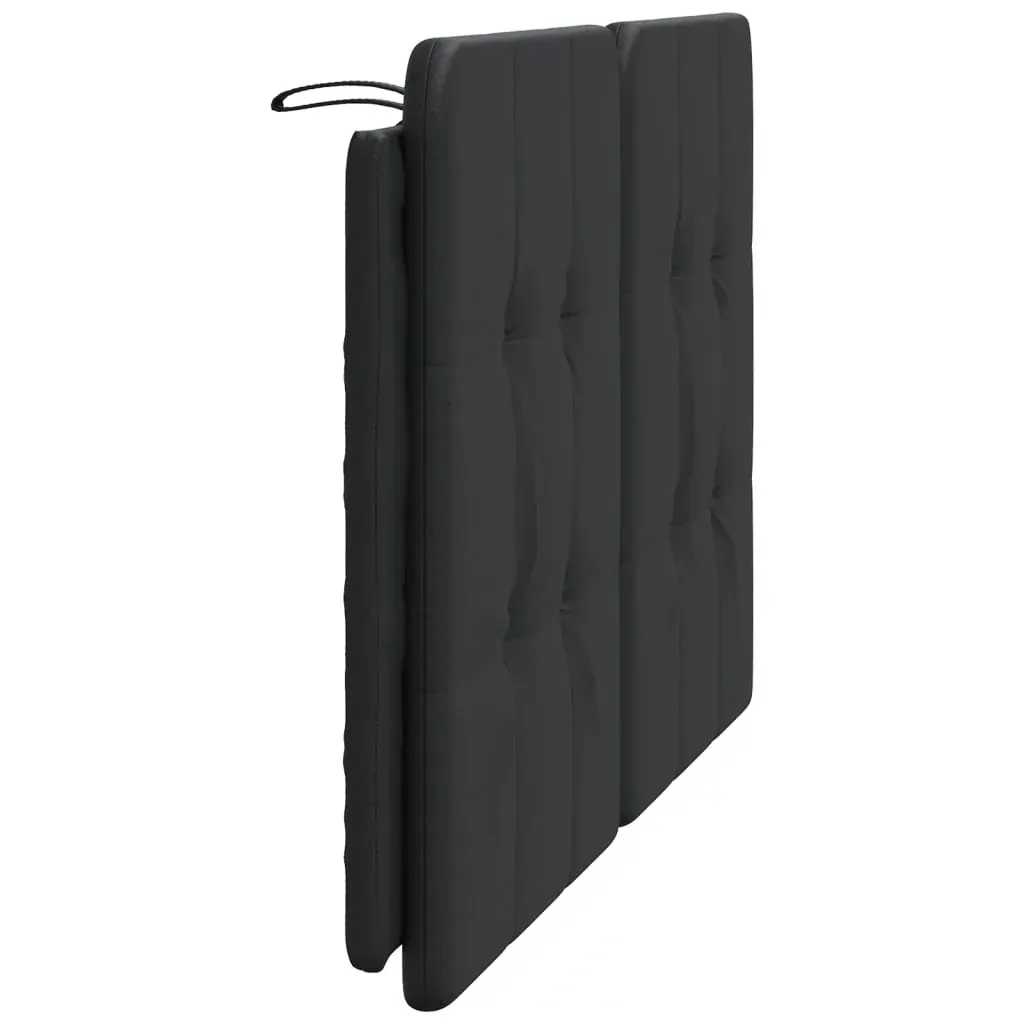 Headboard Cushion "Zadar" Black 137 cm Double Faux Leather Price
