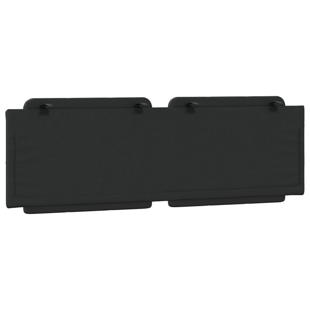 Headboard Cushion Black 153 cm Faux Leather Price