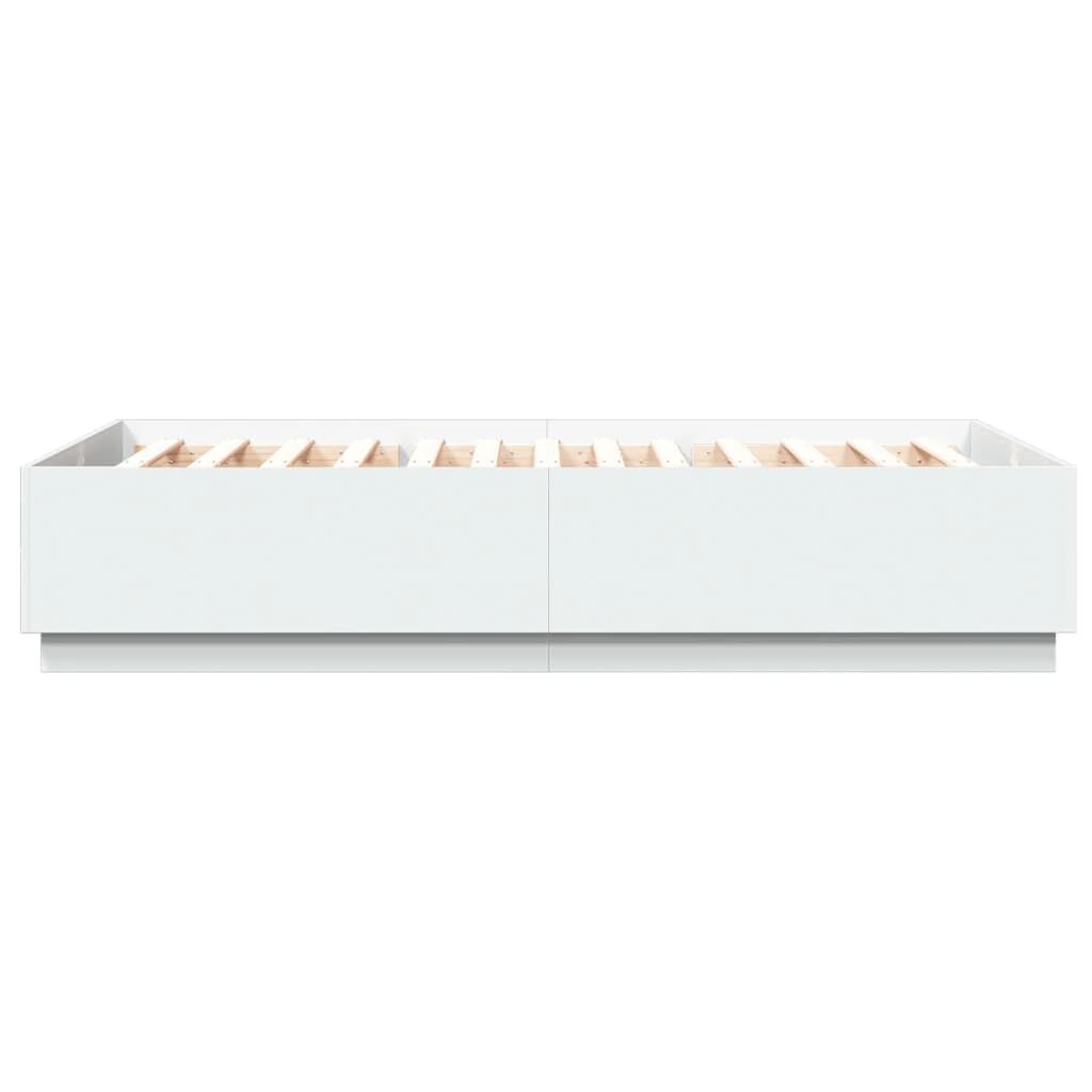 Bed Frame without Mattress White 150x200 cm Price