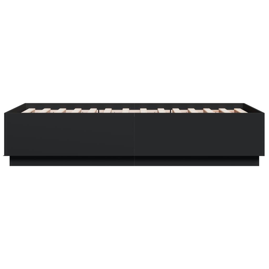 Bed Frame without Mattress Black 90x190 cm Price