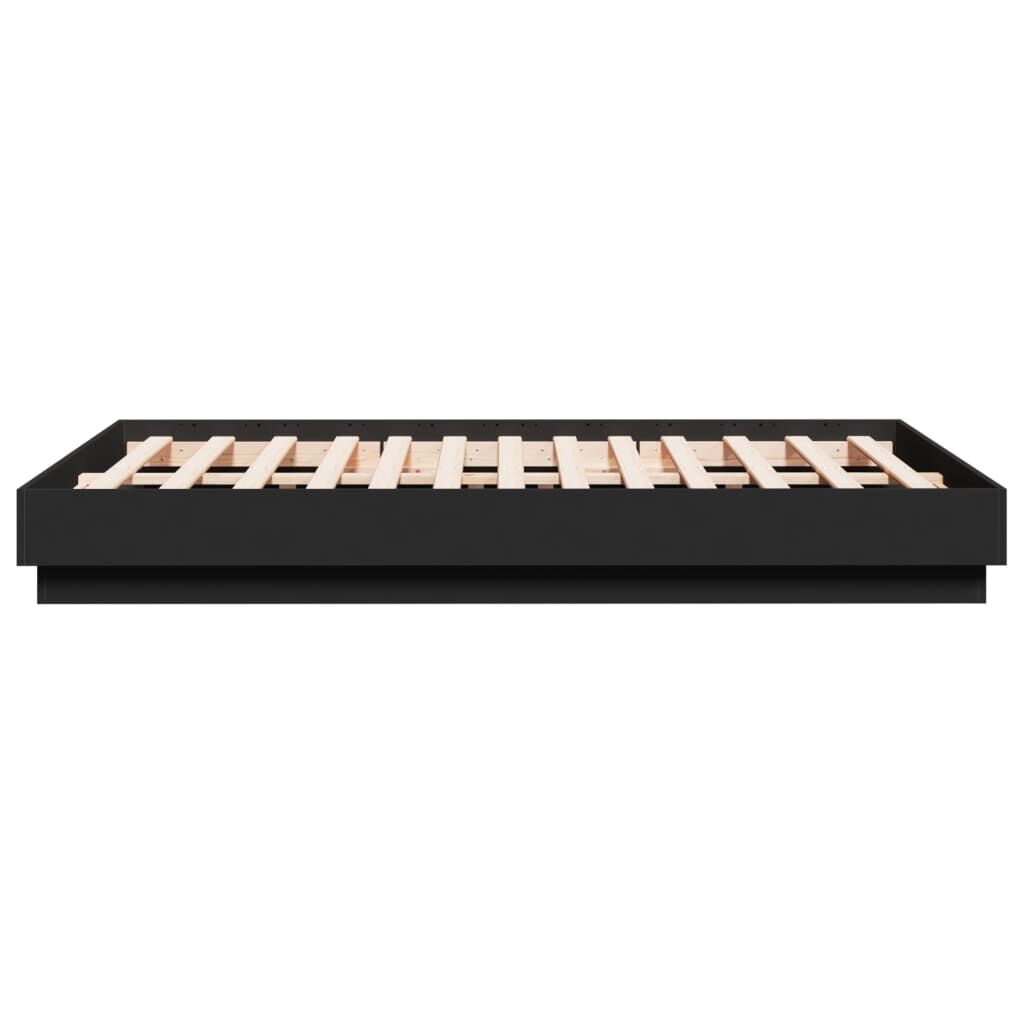 Bed Frame without Mattress Black 135x190 cm Price
