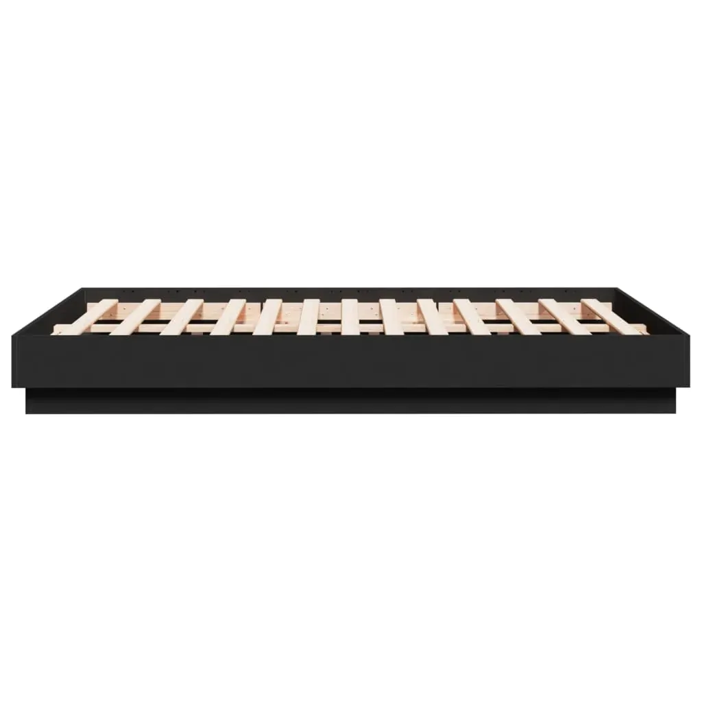 Bed Frame without Mattress Black 135x190 cm Price