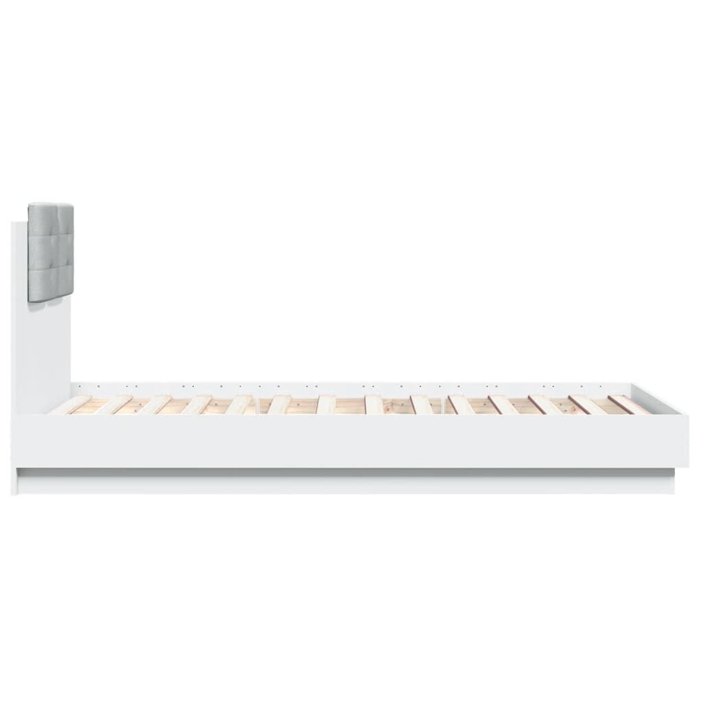 Bed Frame without Mattress White 90x190 cm Price