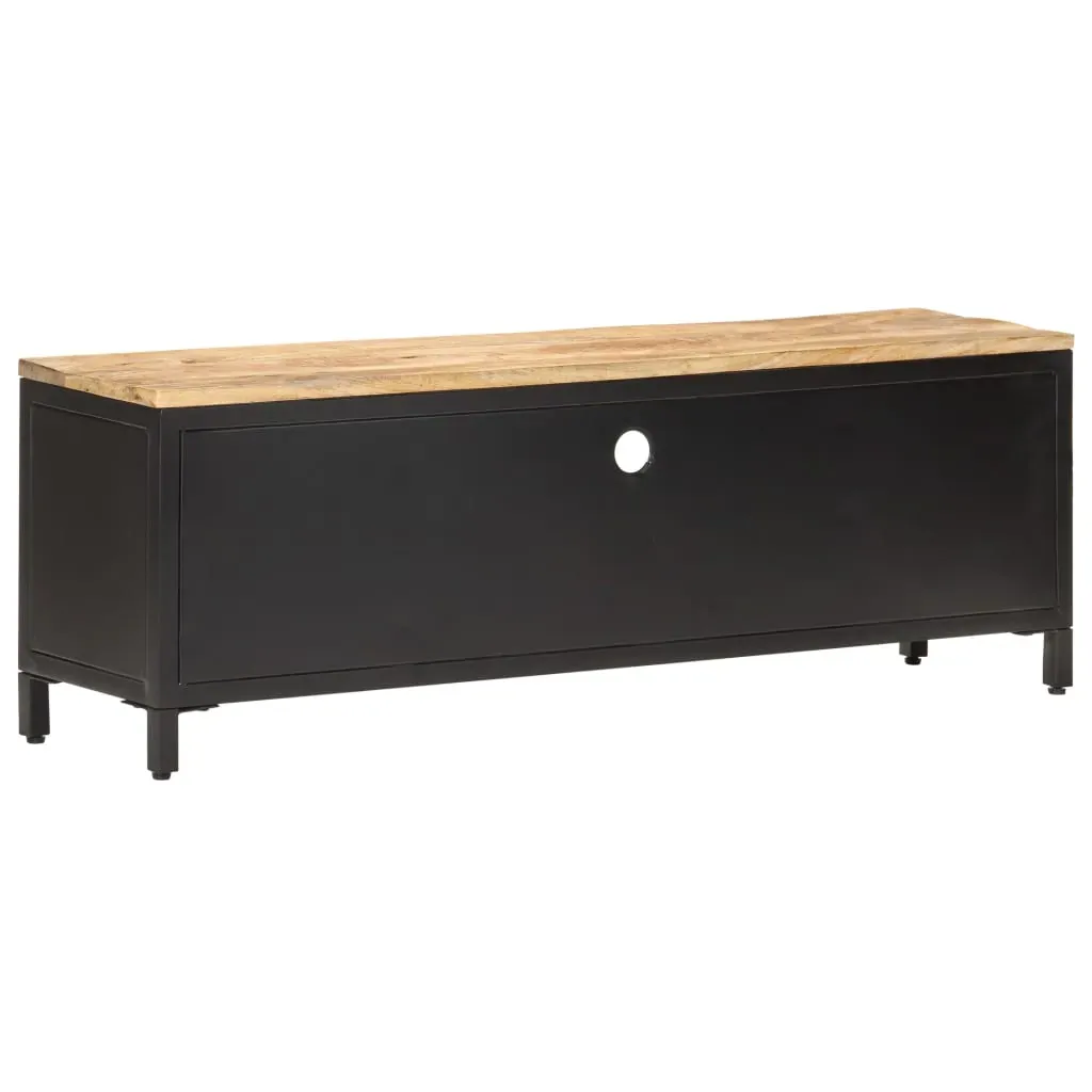 TV Cabinet 120x30x40 cm Solid Rough Mango Wood Price