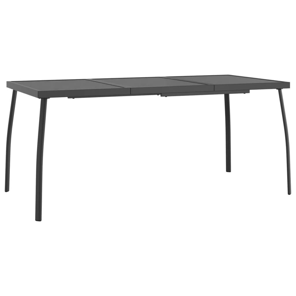9 Piece Garden Dining Set Anthracite Metal Mesh Price
