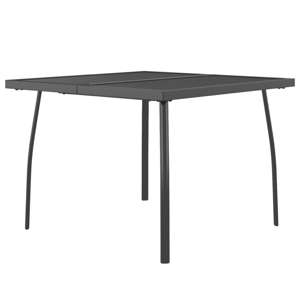 5 Piece Garden Dining Set Anthracite Metal Mesh Price
