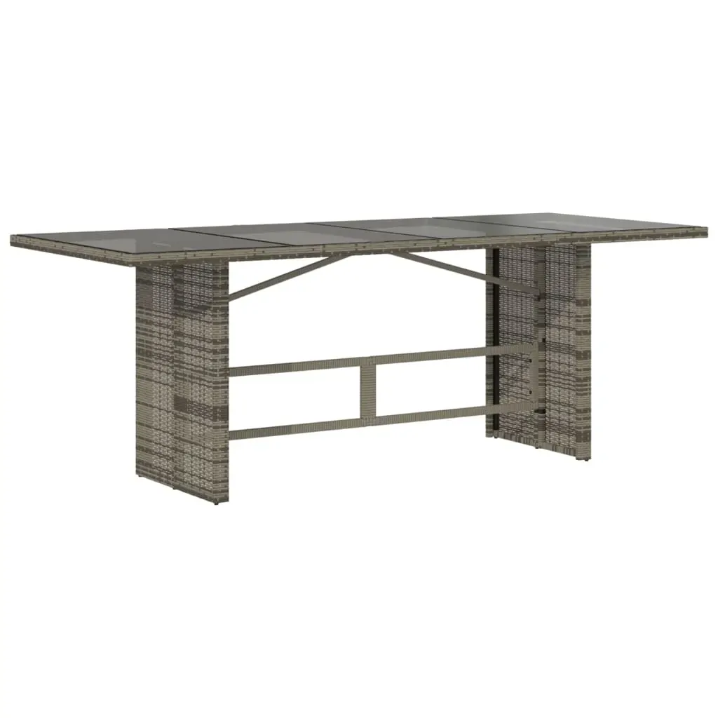 9 Piece Garden Dining Set with Cushions Grey Poly Rattan Price