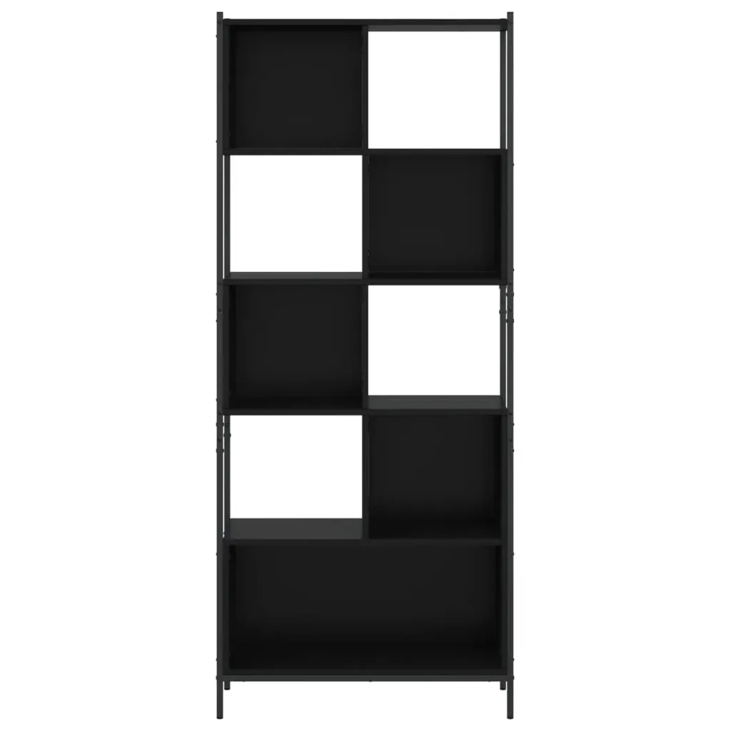 Bookcase Black 72x28x172 cm Engineered Wood Price