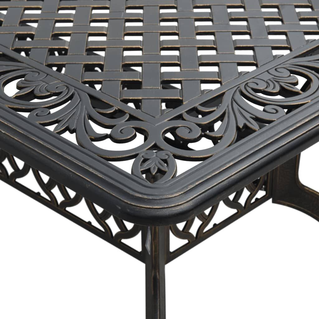 5 Piece Garden Dining Set Bronze Cast Aluminium Price
