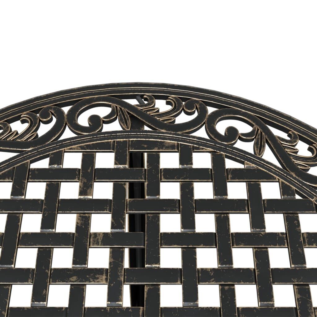 3 Piece Bistro Set Bronze Cast Aluminium Price