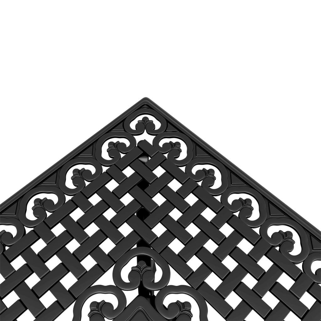3 Piece Bistro Set Black Cast Aluminium Price