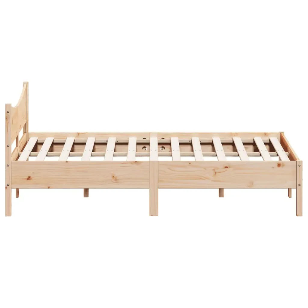 Bed Frame without Mattress 150x200 cm Solid Wood Pine Price