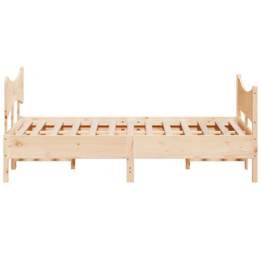 Bed Frame without Mattress 150x200 cm Solid Wood Pine Price