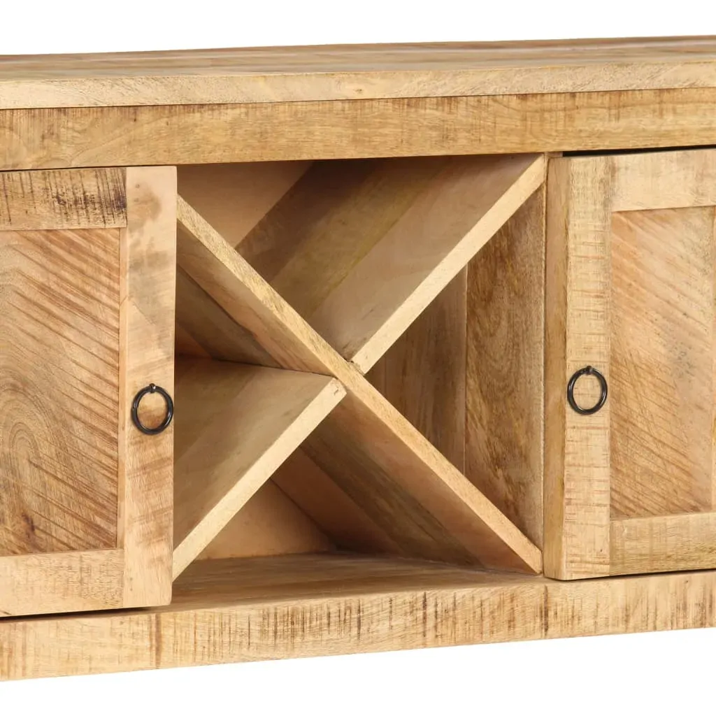 Sideboard 120x30x76 cm Rough Mango Wood Price