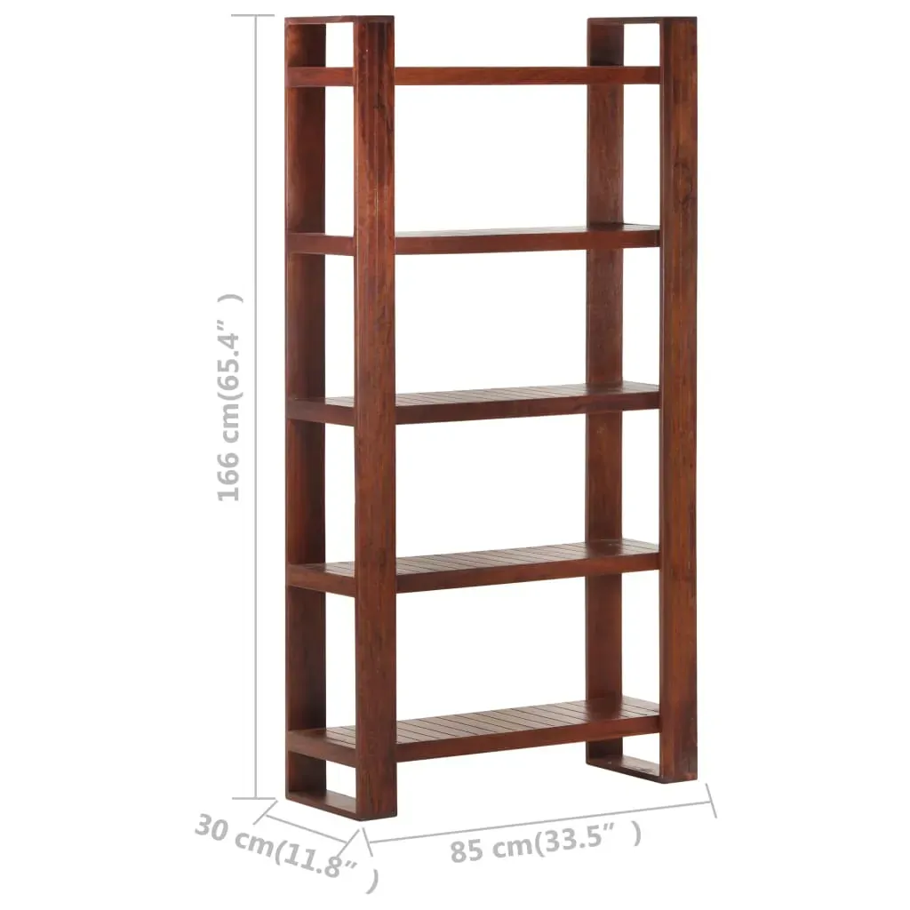 Book Cabinet Honey Brown 85x30x166 cm Solid Acacia Wood Price