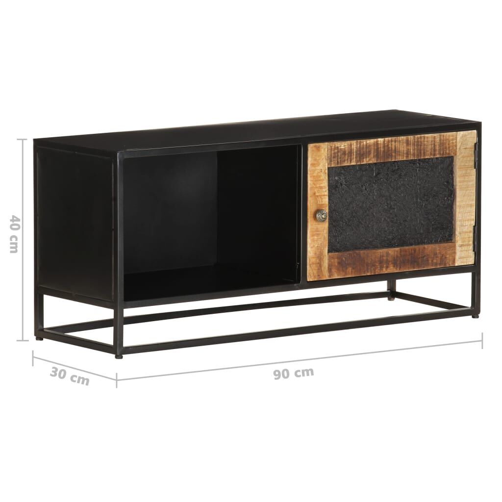 TV Cabinet 90x30x40 cm Rough Mango Wood Price