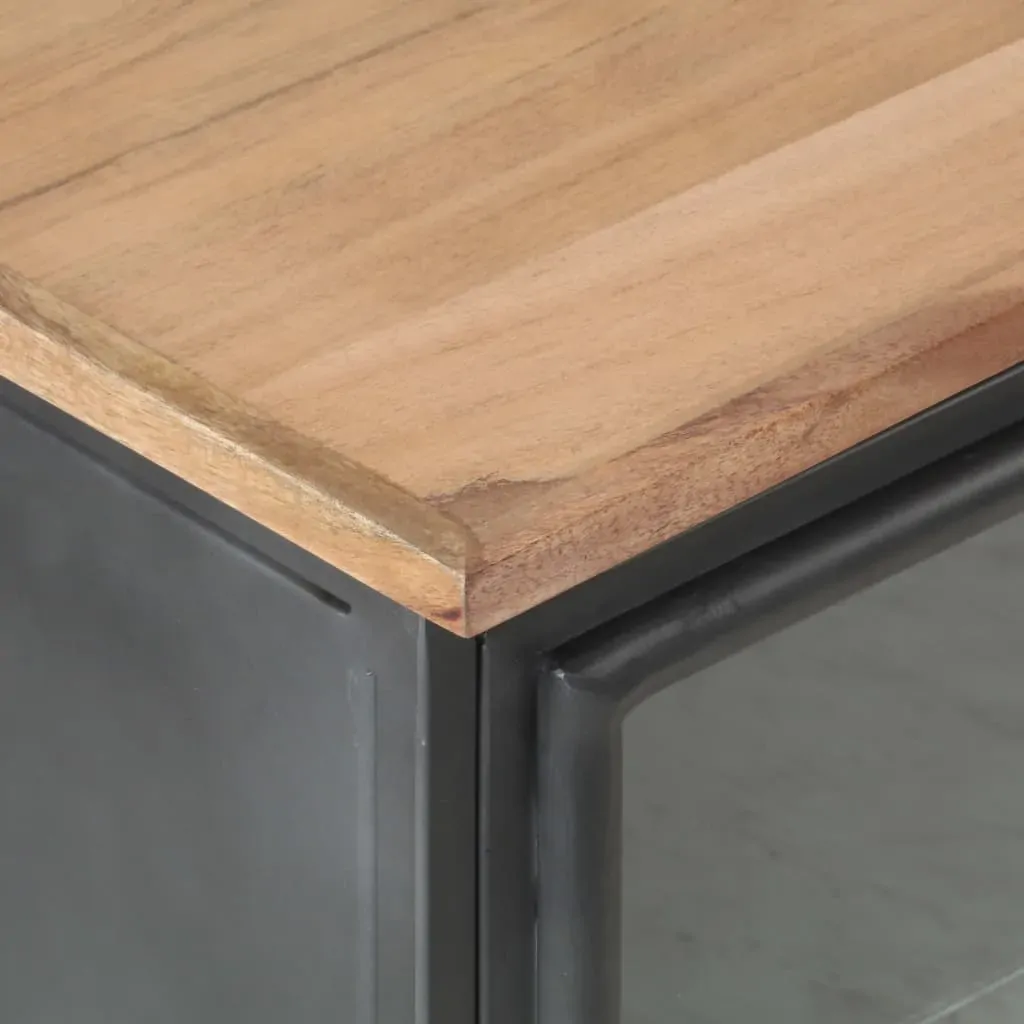 Bedside Cabinet Grey 40x30x50 cm Solid Acacia Wood Price