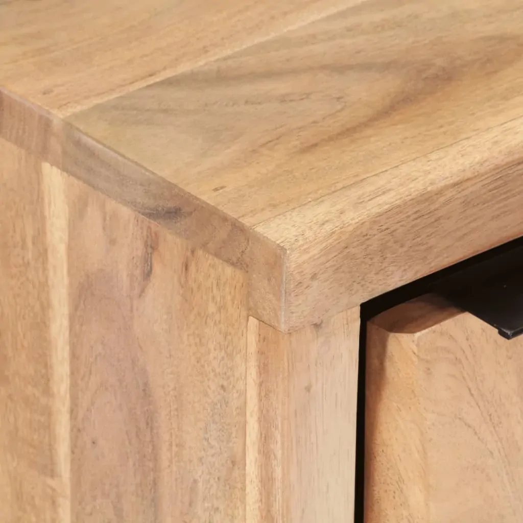 Bedside Cabinet 40x30x50 cm Solid Acacia Wood with Live Edges Price