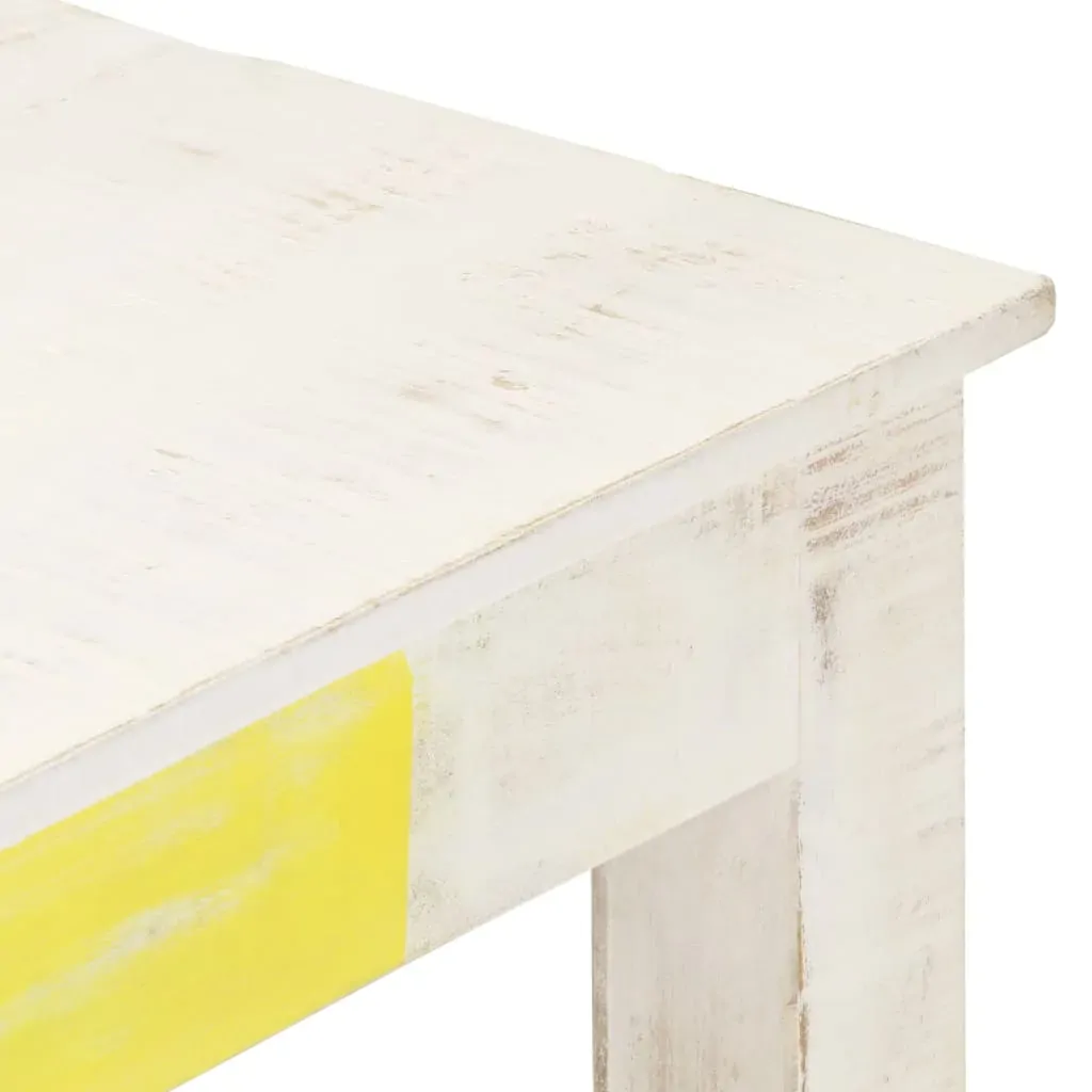 Coffee Table White 110x60x45 cm Solid Mango Wood Price