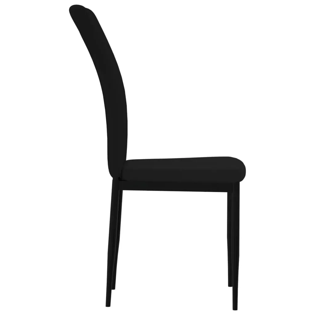 Dining Chairs 4 pcs Black Velvet Price