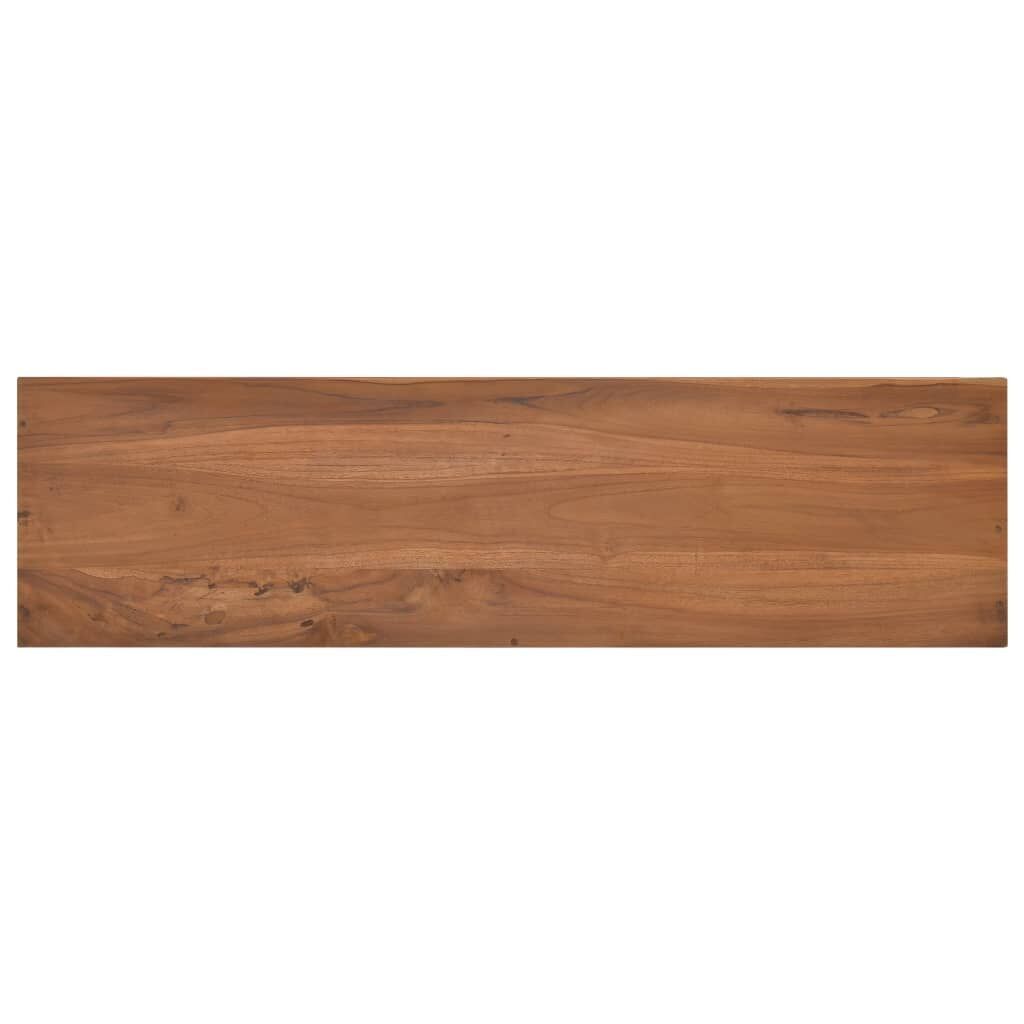 TV Cabinet 110x30x45 cm Solid Teak Wood Price