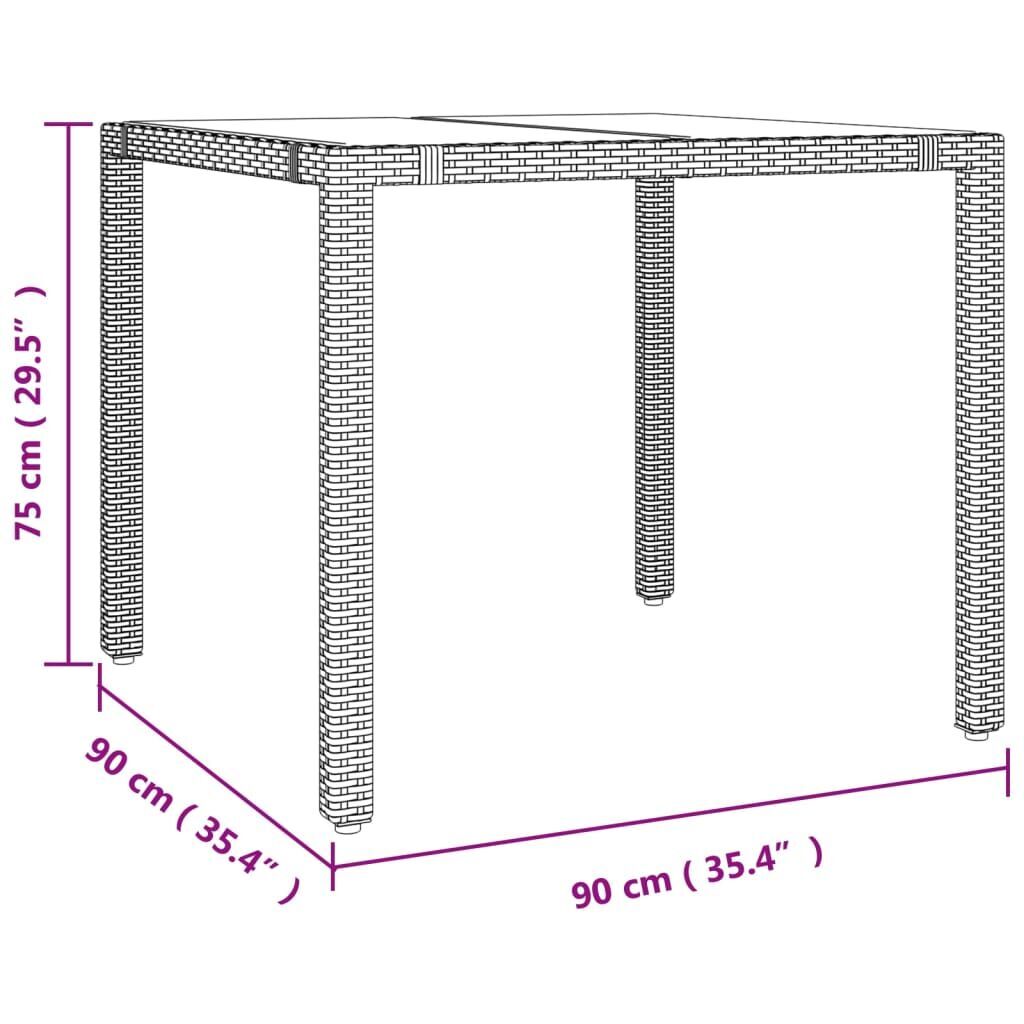 5 Piece Garden Dining Set with Cushions Black Poly Rattan Price