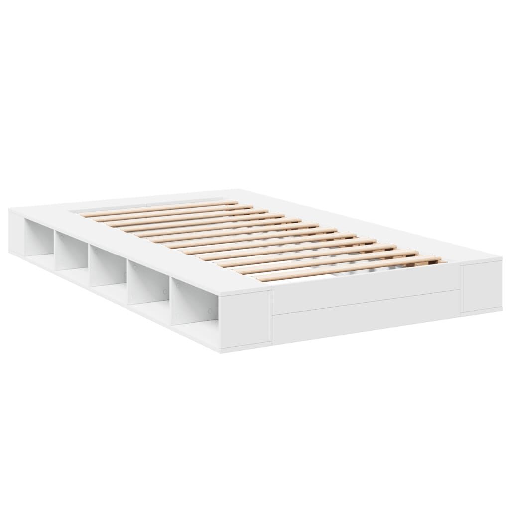 Bed Frame without Mattress White 135x190 cm Price
