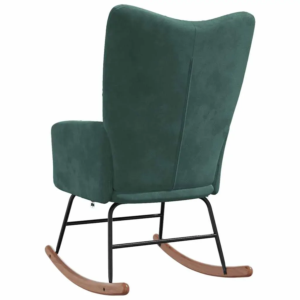 Rocking Chair Dark Green Velvet Price