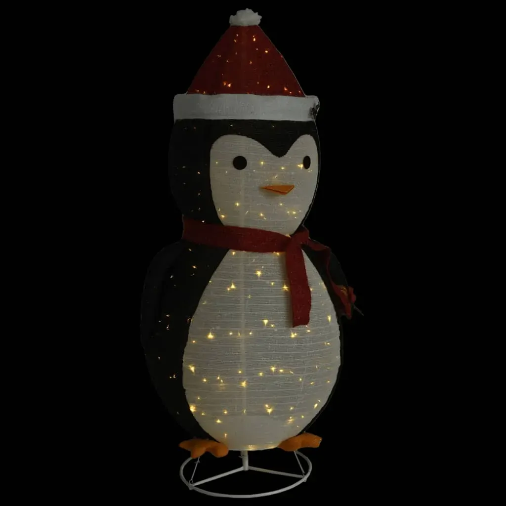 Decorative Christmas Snow Penguin Figure LED Luxury Fabric 180cm Price