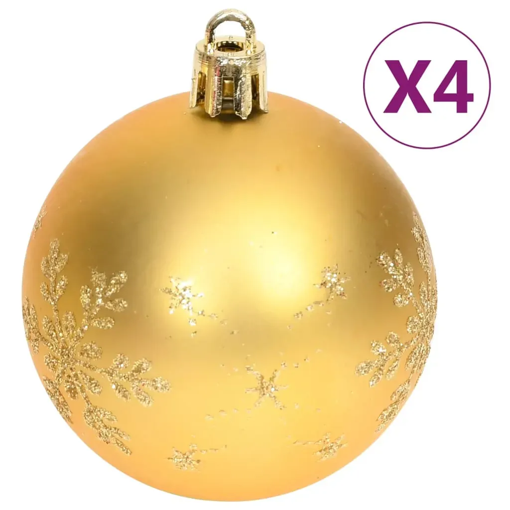 70 Piece Christmas Bauble Set Gold and Red Price