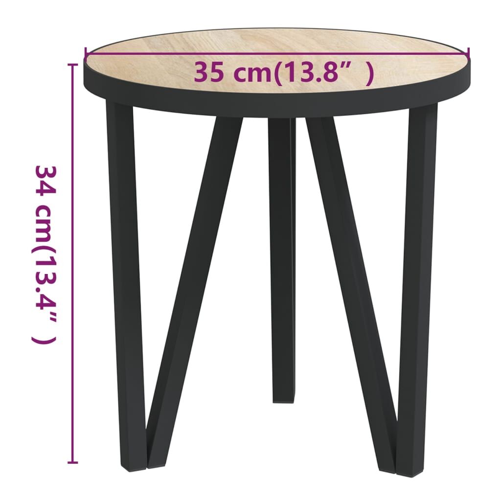 Tea Table Sonoma Oak Ø35 cm MDF Price
