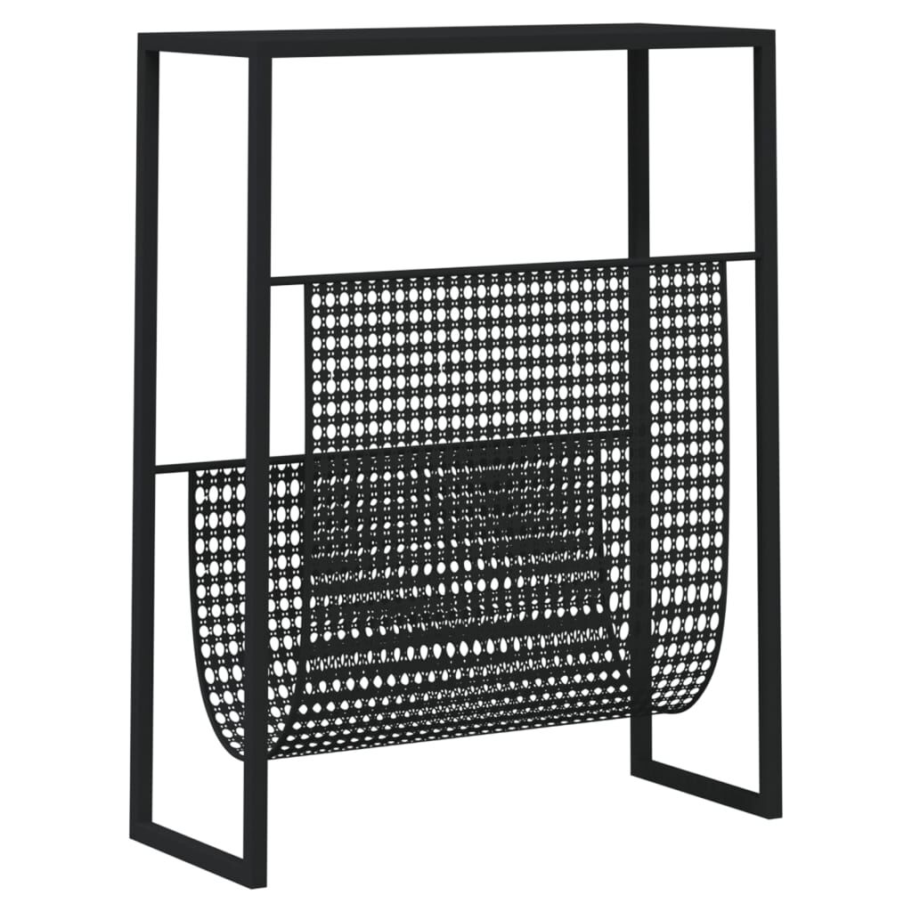 Magazine Rack Black 35x15x45 cm Steel Price