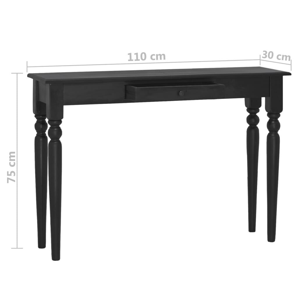 Console Table Light Black 110x30x75 cm Solid Mahogany Wood Price