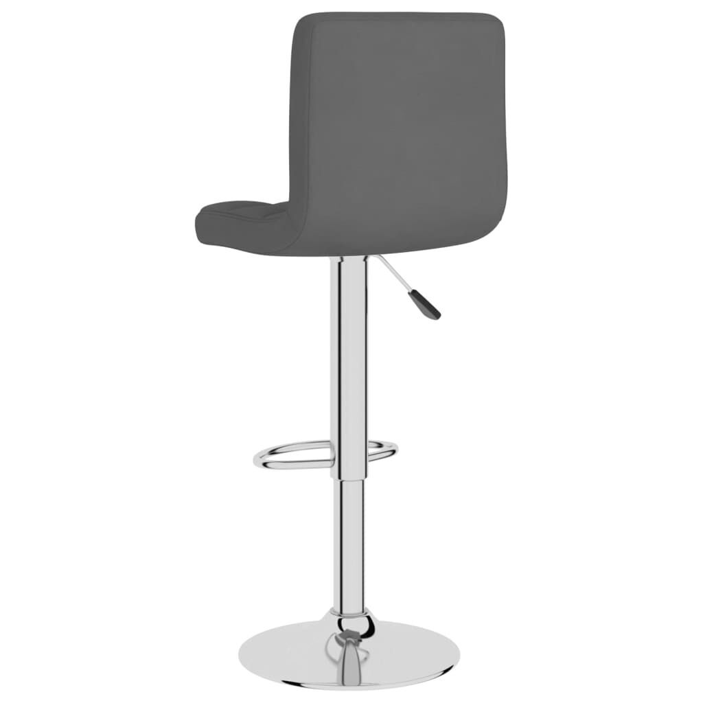 Bar Stools 2 pcs Dark Grey Fabric Price